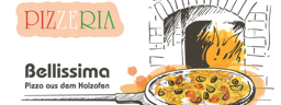 Pizzeria Bellissima Holzofen logo.